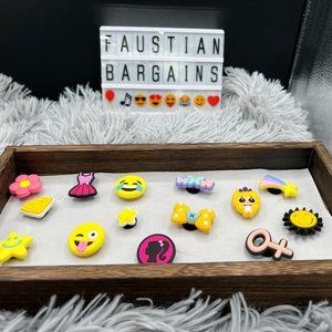 ☠️😈NEW 14 PC Girly Shoe Charms for Crocs, Purses, Bracelets, Wristbands😈